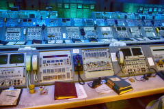 Apollo-era firing room in the Apollo/Saturn V Center, Kennedy Space Center, Florida