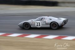Robert Kauffman, 1965 Ford GT40, Pedro Rodriguez Trophy, Rolex Monterey Motorsports Reunion, Weathertech Raceway Laguna Seca