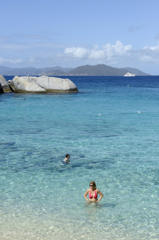 Swimming at Devil's Bay, The Baths, Virgin Gorda, British Virgin Islands