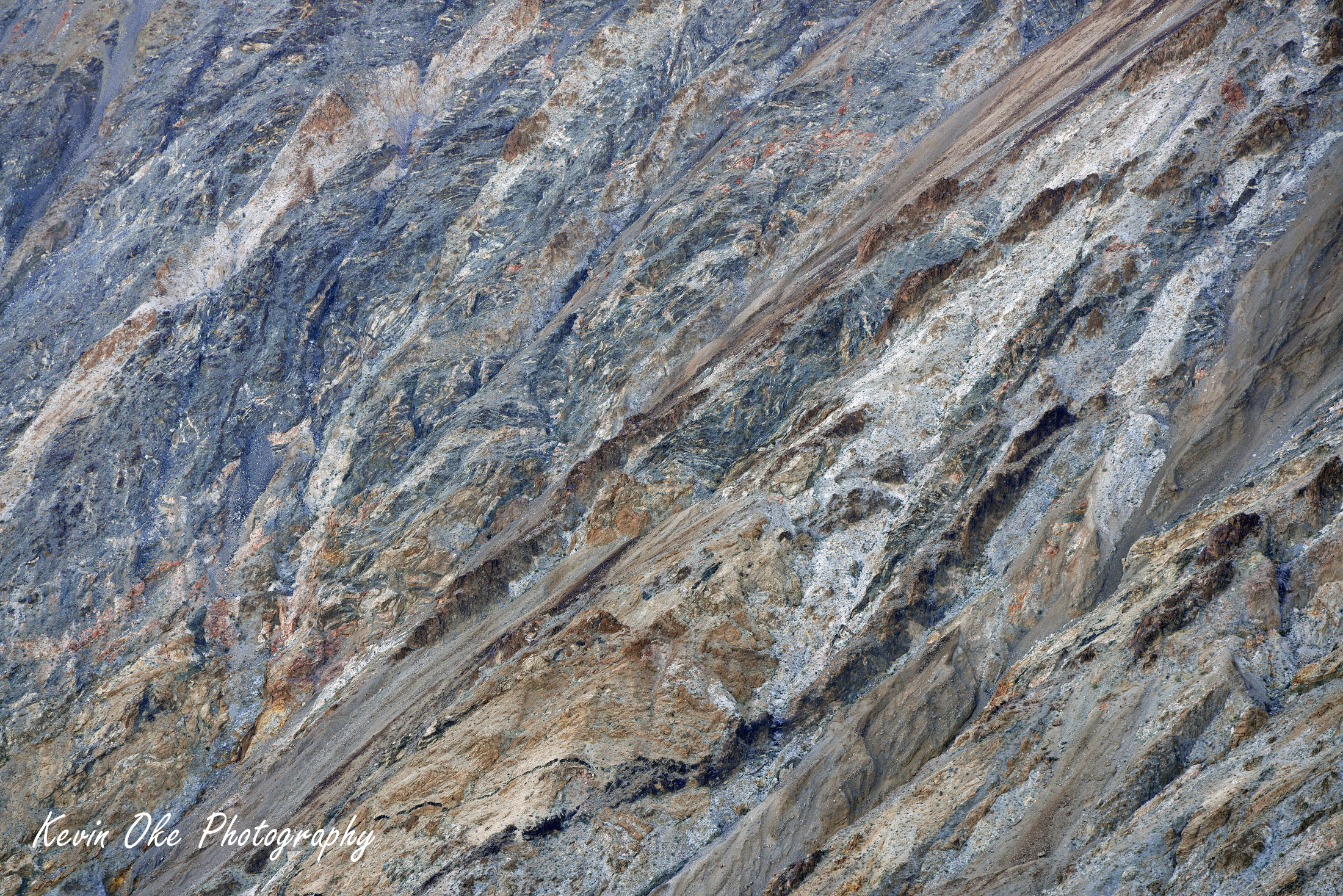 Colorful rock cliffs, Dante's View, Death Valley, California