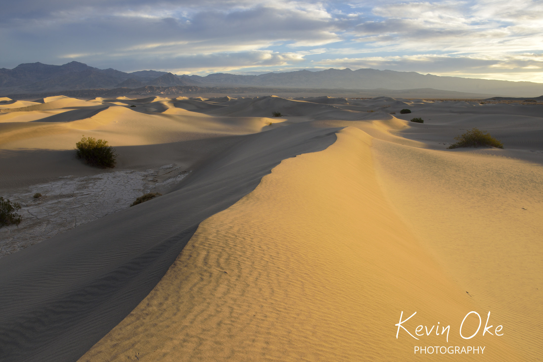 Mesquite Flat Sand Dunes at sunrise,  Death Valley, California