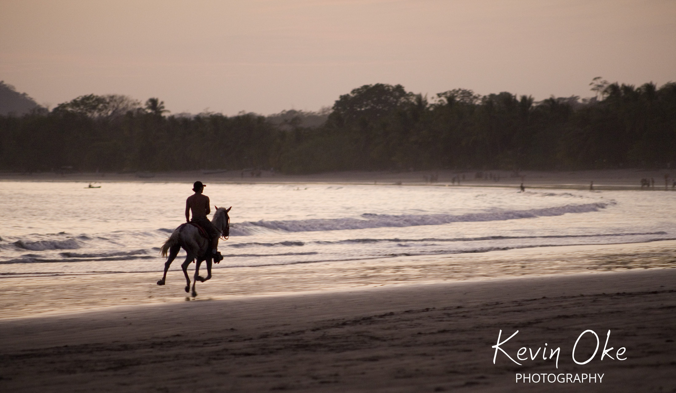 Riding a horse on Samara Beach