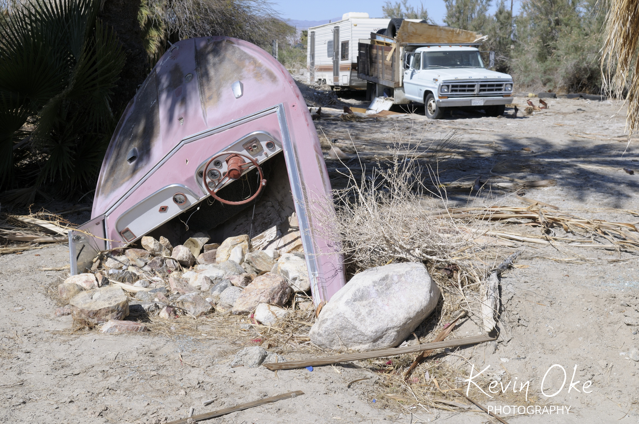 Derelict boat, Salton Sea